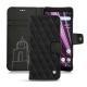 Sony Xperia XZ3 leather case - Negre poudro - Couture