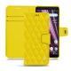 Custodia in pelle Sony Xperia XZ3 - Jaune fluo - Couture