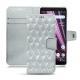 Housse cuir Sony Xperia XZ3 - Platinium - Couture