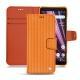 Housse cuir Sony Xperia XZ3 - Abaca arancio