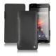 Funda de piel Sony Xperia UL - Noir ( Nappa - Black ) 
