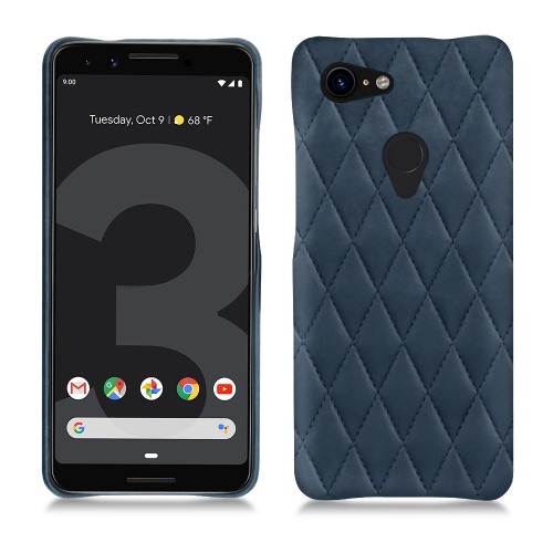 Custodia in pelle Google Pixel 3 XLJean vintage - Couture ( Pantone #2f414f  ) 