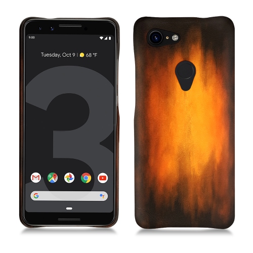 Capa em pele Google Pixel 3 XLFauve Patine