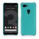 Coque cuir Google Pixel 3 - Bleu fluo