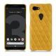 Coque cuir Google Pixel 3 - Jaune soulèu - Couture
