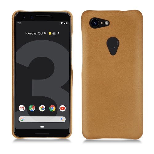 Protections (coques, étuis, housses) en cuir pour Google Pixel 3 par NoreveCastan esparciate ( Pantone #824F2A )