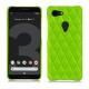 Capa em pele Google Pixel 3 - Vert fluo - Couture