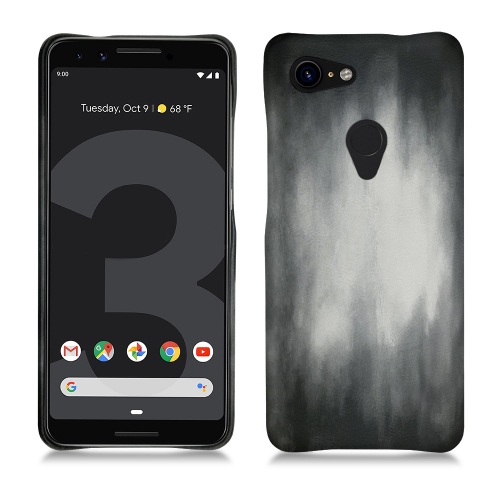 Capa em pele Google Pixel 3Gris Patine