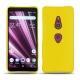 Custodia in pelle Sony Xperia XZ3 - Jaune fluo