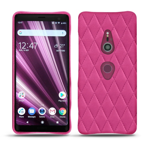 Custodia in pelle Sony Xperia XZ3Rose BB - Couture ( Pantone #DB599F )