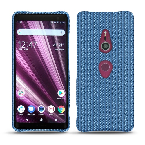 Sony Xperia XZ3 leather caseAbaca ishia ( Pantone #395775 ) 
