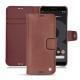 Google Pixel 3 leather case - Passion vintage ( Glutton - Red ) 