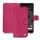 Google Pixel 3 leather case - Rose fluo
