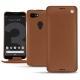 Google Pixel 3 leather case - Marron ( Nappa - Pantone 1615C ) 