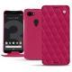 Custodia in pelle Google Pixel 3 - Rose fluo - Couture
