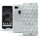 Google Pixel 3 leather case - Platinium - Couture