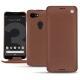 Custodia in pelle Google Pixel 3 - Marron délicat