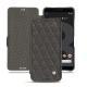 Google Pixel 3 XL leather case - Anthracite - Couture ( Pantone 424C ) 