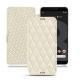 Google Pixel 3 leather case - Blanc - Couture ( Bologna - White ) 