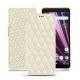 Custodia in pelle Sony Xperia XZ3 - Blanc - Couture ( Bologna - White ) 