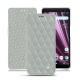 Custodia in pelle Sony Xperia XZ3 - Gris - Couture ( Nappa - Pantone W428C ) 
