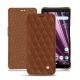 Sony Xperia XZ3 leather case - Marron - Couture ( Nappa - Pantone 1615C ) 