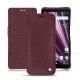 Housse cuir Sony Xperia XZ3 - Lie de vin ( Pantone 5115C ) 