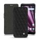 Sony Xperia XZ3 leather case - Ebène - Couture ( Sleek P C12 - Black ) 