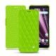 Housse cuir Sony Xperia XZ3 - Vert fluo - Couture