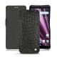 Sony Xperia XZ3 leather case - Autruche nero