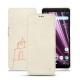 Custodia in pelle Sony Xperia XZ3 - Blanc escumo