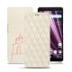 Custodia in pelle Sony Xperia XZ3 - Blanc escumo - Couture