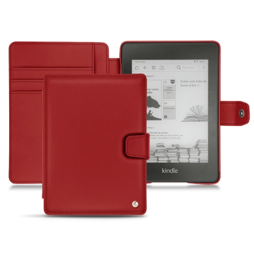 レザーケース Amazon Kindle Paperwhite (2018)Rouge ( Nappa - Pantone #d50032 ) 