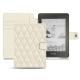 Lederschutzhülle Amazon Kindle Paperwhite (2018) - Blanc - Couture ( Bologna - White ) 