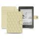 Housse cuir Amazon Kindle Paperwhite (2018) - Beige - Couture ( Nappa - Pantone 7502C ) 