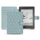 Custodia in pelle Amazon Kindle Paperwhite (2018) - Bleu ciel - Couture ( Nappa - Pantone 277C ) 