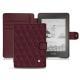 Amazon Kindle Paperwhite (2018) leather case - Lie de vin - Couture ( Pantone 5115C ) 