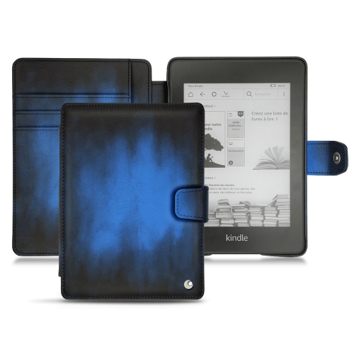 Custodia in pelle Amazon Kindle Paperwhite (2018)Bleu Patine