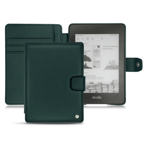 硬质真皮保护套 Amazon Kindle Paperwhite (2018)Vert séduisant ( Pantone #1d3c34 ) 
