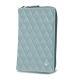 Astuccio portafoglio smartphone - Bleu ciel - Couture ( Nappa - Pantone 277C ) 