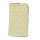Astuccio portafoglio smartphone - Beige - Couture ( Nappa - Pantone 7502C ) 