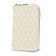 Etui-Portefeuille für Smartphones - Blanc - Couture ( Bologna - White ) 