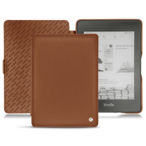 Housse cuir Amazon Kindle Paperwhite (2018) : Housse et coque en cuir pour Liseuses et tablettes sur NoreveMarron ( Nappa - Pantone #8B4720 ) 