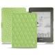 Funda de piel Amazon Kindle Paperwhite (2018) - Vert olive - Couture ( Nappa - Pantone 578U ) 