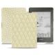 Housse cuir Amazon Kindle Paperwhite (2018) - Ivoire - Couture ( Sleek P C12 - White ) 