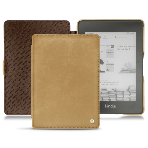 硬质真皮保护套 Amazon Kindle Paperwhite (2018)Sable vintage ( Pantone #9b7340 ) 