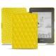 Housse cuir Amazon Kindle Paperwhite (2018) - Jaune fluo - Couture