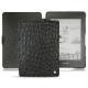 Amazon Kindle Paperwhite (2018) leather case - Autruche nero