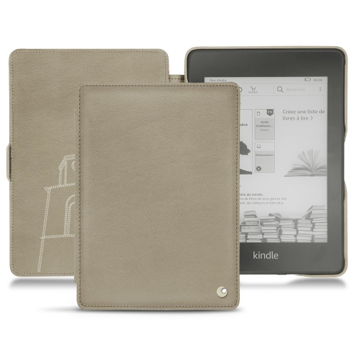 Lederschutzhülle Amazon Kindle Paperwhite (2018)Darboun sabla ( Pantone #BCB1A1 )