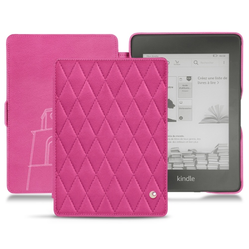 Capa em pele Amazon Kindle Paperwhite (2018)Rose BB - Couture ( Pantone #DB599F )